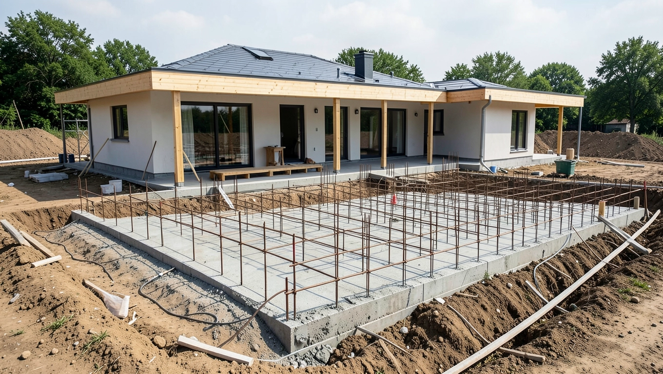 Cena fundamentów pod dom 120 m² jednokondygnacyjny