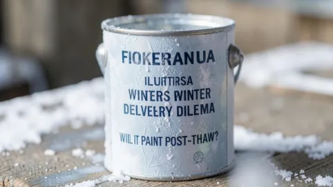 Czy zamarznięta farba nadaje się do malowania