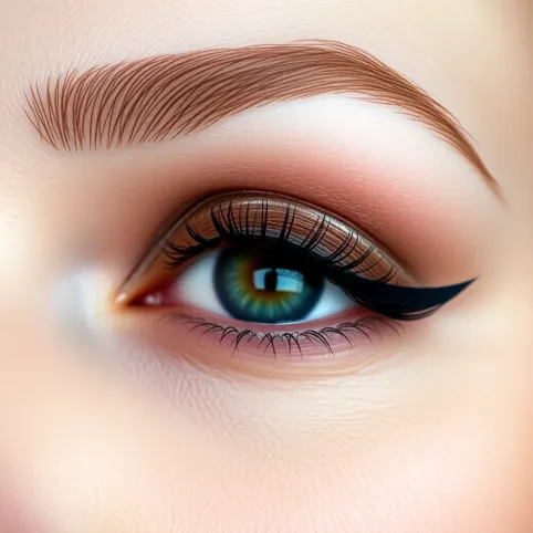 jak malować opadającą powiekę